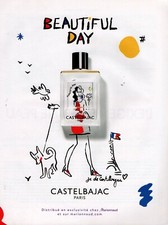 Publicité papier Parfum. Perfume ad. CASTELBAJAC Beautiful Day 2017