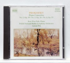 KUN WOO PAIK, ANTHONY WIT ⸺ PROKOFIEV piano concertos nos.1 3 & 4 ⸺ NAXOS CD NM