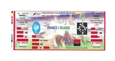 RARE / TICKET BILLET MATCH - RUGBY : FRANCE - IRLANDE IRELAND 1996 SPORT CONCERT