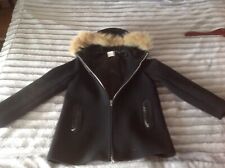 Sandro 40 Manteau hiver col fourrure