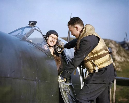 Ww2 raf spitfire - spitfire, pilot