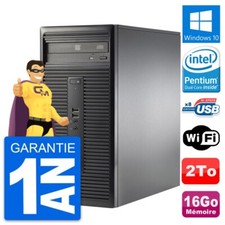 PC Tour HP 280 G1 MT Intel Pentium G3220 RAM 16Go Disque Dur 2To Windows 10 Wifi