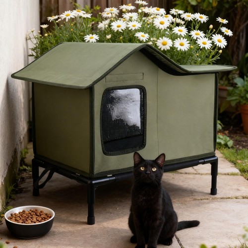Niche pour chat extérieur - niche, d'extérieur