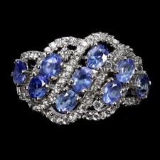 925 Bague en Argent Ovale