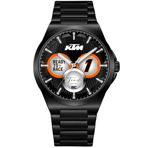 Montre noire acier - montre,