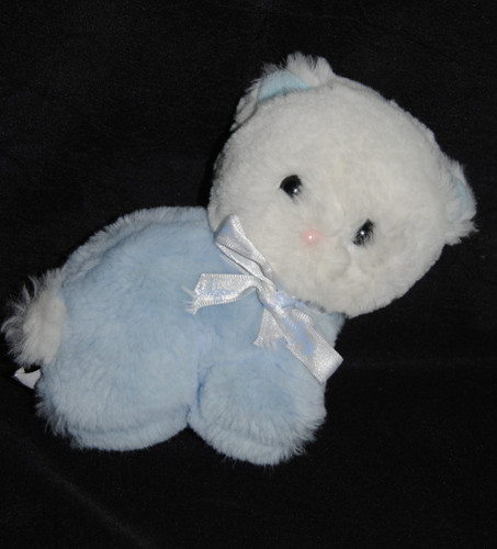🐻Peluche doudou chat bleu