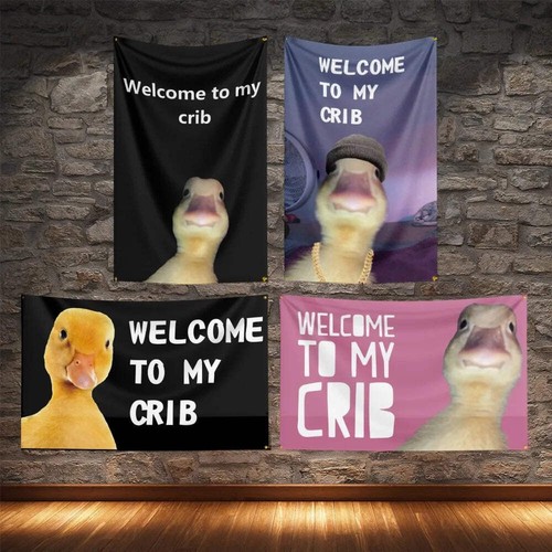 Welcome crib flag - my,