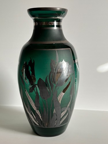 Important vase verre avec - vase,