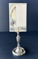 Porte menu en bronze argenté