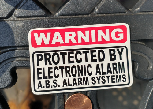 Small sticker warning - small,