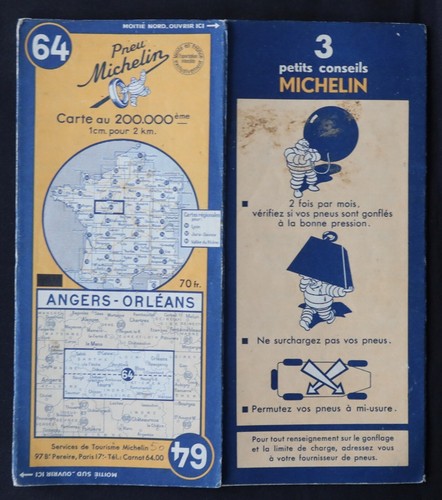 Carte michelin angers - carte,