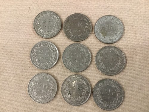 Suisse pièces franc - 9, 2