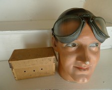 WW2 LUFTWAFFE FLIGHT GOGGLES TYPE 306 1941 GVM LUNETTES DE VOL GERMAN ORIGINAL