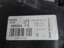 Optique avant principal gauche (feux)(phare) PEUGEOT 306 PHASE 1 6204K7