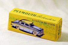 CIJ  3/16 PLYMOUTH BELVEDERE BOITE REPRO COPIE VIDE