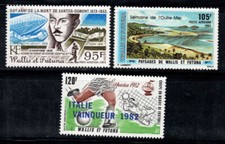 Wallis-et-Futuna 1982 Yv. 117-119 Neuf ** 100% Poste aérienne Dumont, football,