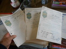 1 Ancienne Facture Papier a entète Plaque Vélo ancien Cycles A Dauch Caudéran