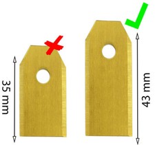 Lames de rechange en titane pour tondeuses robotisées Husqvarna Gardena Automowe