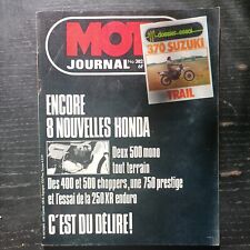 MOTO JOURNAL  382 Essai SUZUKI