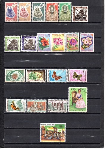 Lot timbres haute volta - de,
