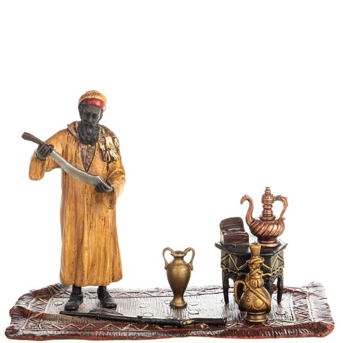 Sculpture marchand arabe - sculpture,