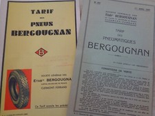 1937 - Tarif des pneus