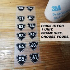 Cadre de vélo taille 50-61 autocollant vinyle X1 autocollants auto-collants  ・ー