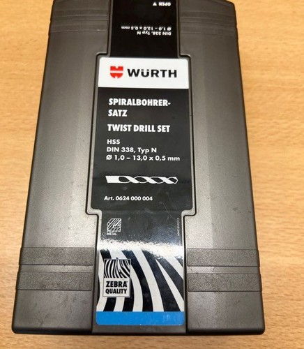 Coffret forets métal würth - forets,