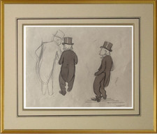 GEORGES GOURSAT dit SEM (1863-1934) DESSIN ORIGINAL MONSIEUR CHAUCHARD (458)