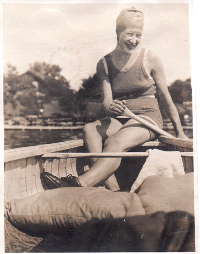 Vintage photograph girls swim - girls,