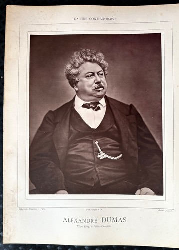 Portrait alexandre dumas - portrait, d'alexandre
