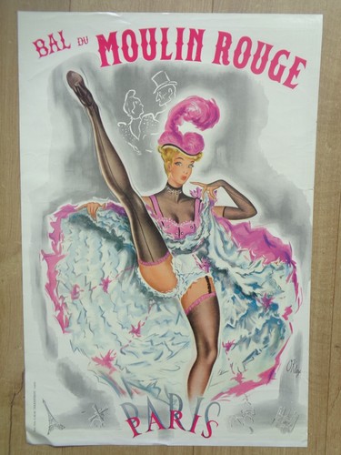 Affiche ancienne bal du - affiche,