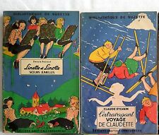LOT de 2 Bibliothèque de Suzette‎ Illustrations A. Pécoud E. Follet 1949-1950