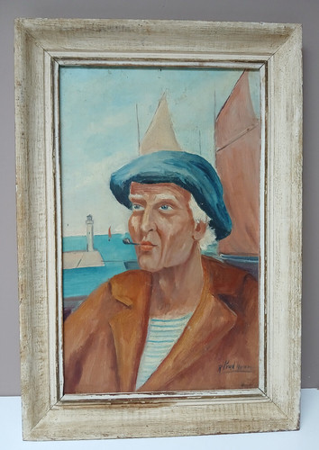 Huile sur panneau - de, r