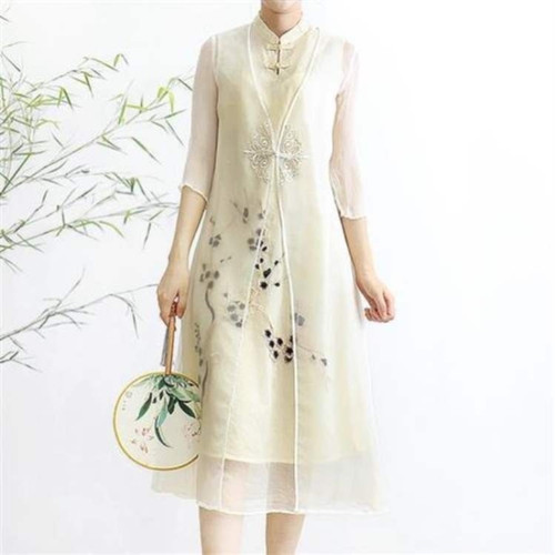 Pur femme chinois brodé - pur,