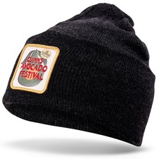 Djinns Basic Beanie Avo Festival Unisex Wintermütze Avocado Patch Neuheit Strick