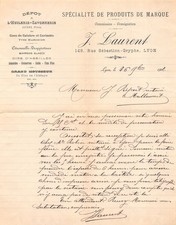 1902  L HUILERIE SAVONNERIE J LAURENT A LYON