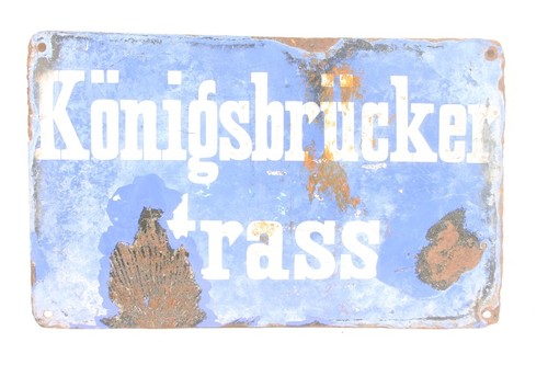 Ancien plaque königsbrücker - ancien,