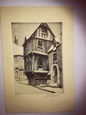 gravure ancienne carte de