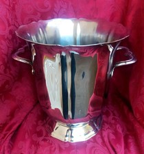 Guy Degrenne: Seau à champagne en inox 18-8 à deux anses style Louis XV