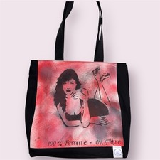 Sac cabas artistique peint à