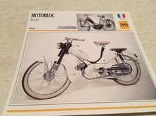 Carte moto Motobloc 50 cm3 1954 collection Atlas France