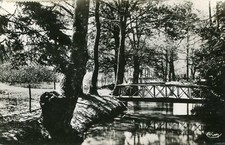 Carte LA FERTE IMBAULT Un coin du Parc à la Fontaine Harlot