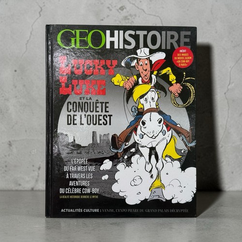 Livre géo histoire - lucky, luke