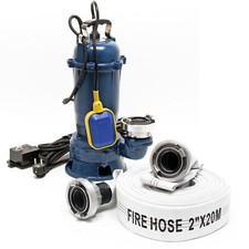 Pompe de relevage pour eaux usées 550W Pompe submersible 10.000 l/h Tuyau 20m