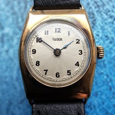 Montre homme vintage Tudor à remontage manuel 9 carats taille moyenne 9 ct