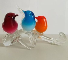 Figurine Murano 3 oiseaux