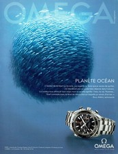 Publicité Advertising 049  2011    la montre Omega  Planéte Ocean  Buzz Aldrin