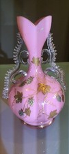VASE VERRE OPALESCENT ROSE