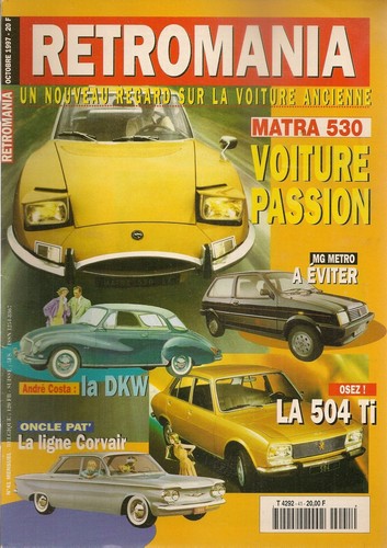 Retromania dkw matra 530 - retromania, 41